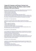 Chapter 68&colon; Emergency and Disaster Nursing Lewis&colon; Medical-Surgical Nursing&comma; 10th Edition &vert;&vert; Expert-Verified Questions with Correct Answers&period;