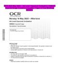 OCR 2025 May 2025 &ndash; AS Level Classical Civilisation H008&sol;22 Imperial Image Combined Question Paper & Final Marking Scheme