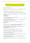 FRS Final Exam with all Correct & 100&percnt; Verified Answers &vert;Latest Update &vert;Already Graded A&plus;