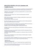 DISASTER NURSING SAS 4&comma;5&comma;6 &vert;&vert; Questions with Complete Answers&period;