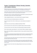 DISASTER NURSING &vert;&vert;  PROVEN EXAM QUESTIONS & ANSWERS&semi; GUARANTEED A&plus;&excl;&excl;