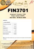 FIN3701 Assignment 1 &lpar;COMPLETE ANSWERS&rpar; Semester 1 2026 &lpar;224276&rpar; - DUE 30 March 2026