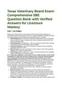 Elite Texas Veterinary Board Exam &lpar;SBE&rpar; Prep 2026&sol;2027&colon; Jurisprudence Question Bank & Mentor Analysis