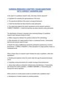 NURSING RESEARCH CHAPTER 7&colon; EXAM QUESTIONS WITH CORRECT ANSWERS 2026