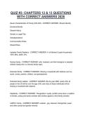 QUIZ -3 CHAPTERS 12 & 13 QUESTIONS WITH CORRECT ANSWERS 2026