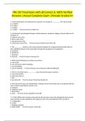 FRS 107 Final Exam with all Correct & 100&percnt; Verified Answers &vert;Actual Complete Exam &vert;Already Graded A&plus;