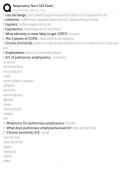 Respiratory Nurs 326 Exam QUESTIONS WITH CORRECT ANSWERS 100&percnt; PASS 2026