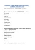 NUR 326 AH EXAM 2 QUESTIONS WITH CORRECT ANSWERS 100&percnt; PASS 2026