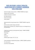 NUR 326 Exam Questions with 100&percnt; Correct Answers &vert; Latest Version &lpar;2026&rpar; Expert Verified