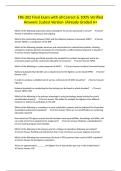 FRS-302 Final Exam with all Correct & 100&percnt; Verified Answers &vert;Latest Version &vert;Already Graded A&plus;