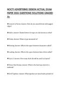 NOCTI ADVERTISING DESIGN ACTUAL EXAM PAPER 2026 QUESTIONS SOLUTIONS GRADED A&plus;
