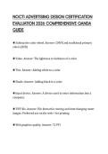 NOCTI ADVERTISING DESIGN CERTIFICATION EVALUATION 2026 COMPREHENSIVE QANDA GUIDE