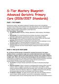 2026&sol;2027 Advanced Geriatric Primary Care Test Bank & Clinical Guide &vert; Based on Ham's Primary Care Geriatrics &lpar;7th Ed&period;&rpar;