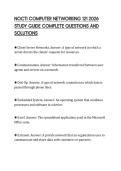 NOCTI COMPUTER NETWORKING 121 2026 STUDY GUIDE COMPLETE QUESTIONS AND SOLUTIONS