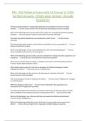 FRS- 302 Midterm Exam with All Correct & 100&percnt; Verified Answers &vert;2026 Latest Version &vert;Already Graded A&plus;