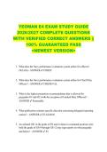 YEOMAN E4 EXAM STUDY GUIDE  2026&sol;2027 COMPLETE QUESTIONS  WITH VERIFIED CORRECT ANSWERS &vert;&vert;  100&percnt; GUARANTEED PASS  <NEWEST VERSION> 