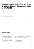 MO jurisprudence exam &lpar;2026&rpar; UPDATE Verified Questions And Answers &vert; Latest Already Graded A&plus; UPDATE &vert;2026
