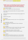 Suffolk County Law Regarding Licensed Occupations  Home Improvement Test Study Guide Questions &vert;  Accurate & Verified Answers to Pass Actual Exam