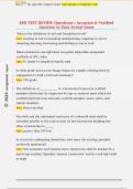 SSM TEST REVIEW Questions &vert; Accurate & Verified  Answers to Pass Actual Exam