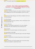 S-56 Test - Part 1 Roles and Responsibilities  Questions &vert; Accurate & Verified Answers to Pass  Actual Exam