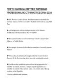 NORTH CAROLINA CERTIFIED TURFGRASS PROFESSIONAL NCCTP PRACTICE EXAM 2026
