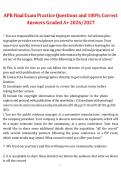 APR &lpar;Anatomy & Physiology Review&rpar; &ndash; Final Exam Practice Questions and 100&percnt; Correct Answers Graded A&plus; 2026&sol;2027 &ndash; Complete Exam Preparation Material