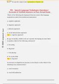 PEL - Speech Language Pathologist Questions &vert;  Accurate & Verified Answers to Pass Actual Exam 