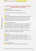 PEL ALL INFO 184 Questions &vert; Accurate & Verified  Answers to Pass Actual Exam