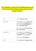 FRS&colon; Multifetal Gestation & Fetal Malpresentation with all Correct & 100&percnt; Verified Answers &vert;Latest Version &vert;Already Graded A&plus;