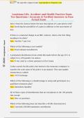 Louisiana Life&comma; Accident and Health Practice Exam  Test Questions &vert; Accurate & Verified Answers to Pass  Actual Exam 
