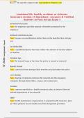 Louisiana life&comma; health&comma; accident or sickness  insurance section 10 Questions &vert; Accurate & Verified  Answers to Pass Actual Exam 3
