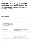 BUS 6600 Final Exam study guide COMPLETE EXAM Newest 2026 Complete Questions and Correct Detailed Answers &lpar;Verified Answers&rpar; &vert;Already Graded A&plus;