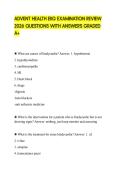 ADVENT HEALTH EKG EXAMINATION REVIEW 2026 QUESTIONS WITH ANSWERS GRADED A&plus;