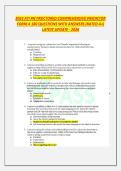 2023 ATI RN PROCTORED COMPREHENSIVE PREDICTOR FORM A 180 QUESTIONS WITH ANSWERS &lpar;RATED A&plus;&rpar; LATEST UPDATE - 2026