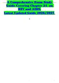 A Comprehensive Exam Study Guide Covering Chapter 24 on HIV and AIDS&period; Latest Updated Guide 2026&sol;2027
