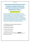 2026 NR 283 PATHOPHYSIOLOGY EXAM 3 COMPLETE CURRENT TESTING &lpar;135&rpar; QUESTIONS AND DETAILED CORRECT ANSWERS&vert;TOP-RATED A&plus;&period;