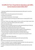 UA APR 241 &ndash; Test 1 Exam Review Questions and 100&percnt; Correct Answers Latest 2026&sol;2027 &ndash; Complete Exam Preparation Material
