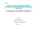 WGU C229 TASK 1&colon; &vert;PASSED ON FIRST  ATTEMPT &vert;LATEST UPDATE WITH COMPLETE SOLUTION