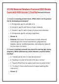ATI RN Maternal Newborn Proctored 2023 Retake Exam with NGN Version 3 &lpar;Verified Revised Full Exam&rpar;
