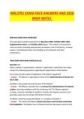 MRL3701 EXAM PACK ANSWERS AND 2026 BRIEF NOTES&period;
