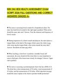 BSN 246 HESI HEALTH ASSESSMENT EXAM SCRIPT 2026 FULL QUESTIONS AND CORRECT ANSWERS GRADED A&plus;