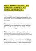 BSN 246 HESI HEALTH ASSESSMENT FINAL EXAM PAPER 2026 QUESTIONS WITH CORRECT ANSWERS GRADED A&plus;