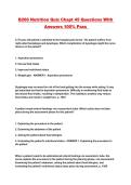 B260 Nutrition Quiz Chapt 45 Questions With Answers 100&percnt; Pass 