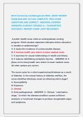 N215 Community and Management HESI &vert;&vert; MOST RECENT  EXAM 2026-2027 ACTUAL COMPLETE  REAL EXAM  QUESTIONS AND CORRECT  ANSWERS &lpar;VERIFIED   ANSWERS&rpar; ALREADY GRADED A&plus; &vert; GUARANTEED                                                                               