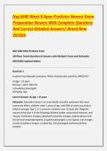 Nsg 6440 Week 8 Apea Predictor Newest Exam Preparation Newest With Complete Questions And Correct Detailed Answers&vert; Brand New Version