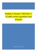 Module 3 FAR Parts 1-53 with correct questions and answers