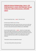 NURS 5315 Advance Pathophysiology - Exam 3 - UTA EXAM