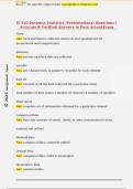 IS 310 Business Statistics &lpar;Presentations&rpar; Questions &vert;  Accurate & Verified Answers to Pass Actual Exam 