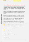 Illinois PEL Study Material Questions &vert; Accurate &  Verified Answers to Pass Actual Exam