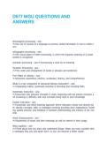 D677 WGU QUESTIONS AND ANSWERS